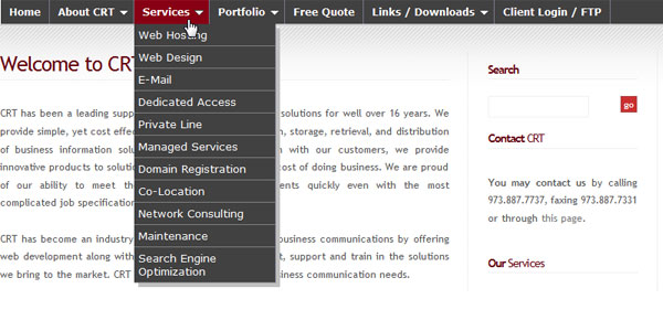 Dropdown Menu