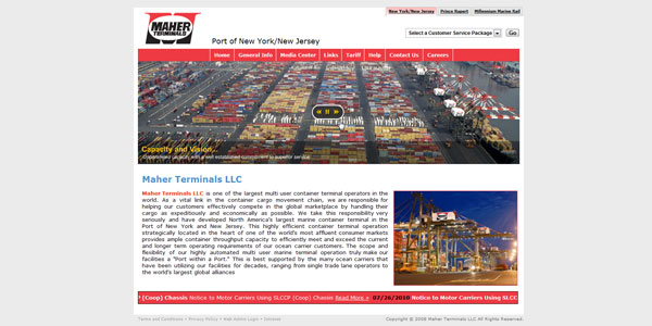 the homepage